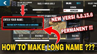 HOW TO MAKE LONG NAME IN NEW VERSI CAR PARKING MULTIPLAYER 4.8.15.6