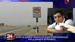 Entra en vigencia norma que restringe el transito de buses por Serpentin de Pasamayo