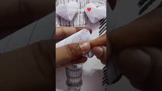 How to make heart form paper | easy craft #shorts #creativitywithaera #art #viral #craft #heart #diy