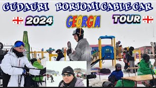 FIRST EXPERIENCE TO RIDE THE CABLE CAR. BORJOMI GUDAURI GEORGI 2024 TOUR/TRAVEL AND WORKTV