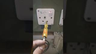 How to check a 13amp fuse with phase tester#short#technology