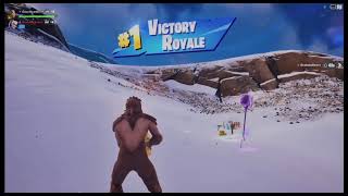 Fortnite big foot from his cave for the duos win