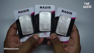 Unboxing Nadir Silver Bar 100 Gram