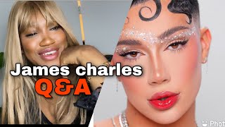 James charles Q&A about new makeup products