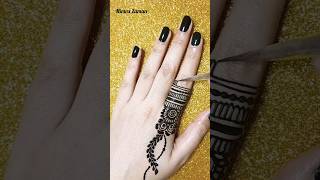 #shorts simple one finger mehndi tattoo design #mehndi #mehndidesigns #hennatattoo