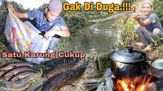 GAK DI DUGA.!!! Satu Karung cukup, baru jumpa spot gabus monster semua