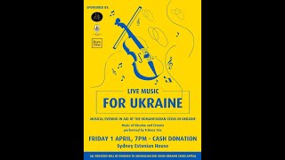 Concert For Ukraine - Tritona Trio 2022