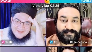 Molana nasir madni vs moon malik on tiktok live big support to madni sab by manobilli/Tiktoklive