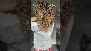 Curly Hair Washday Transformation #curlyhair #hairtransformation