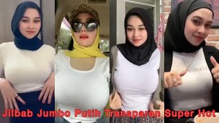 Jilbab cantik Putih Transparan Pesona Indah Bidadari Hijab Semangka Solehot Tudung Comel