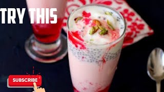 Falooda Recipe Homemade | Instant Falooda | Special Dessert | Simple Sweet Dish | Strawberry Falooda