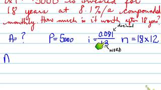 MCF3M -- 8.2 Compound Interest