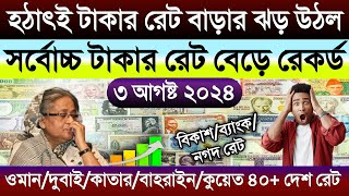 আজকের টাকার রেট আকাশ ছোঁয়া | আজকের টাকার রেট কত | ওমান/দুবাই/কাতার/কুয়েত/সিঙ্গাপুর ডলারের রেট কত