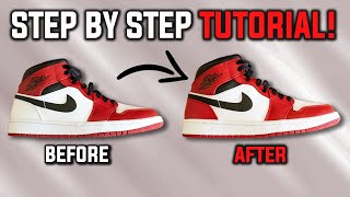 EASY "White Heel" To "Chicago" Custom! | Air Jordan 1 Mid 2020