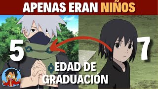 Los NINJA que se han graduado más JÓVENES en todo Naruto. | Naruto.