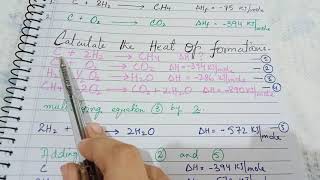 Heat Of Formation | Definition & Numericals.