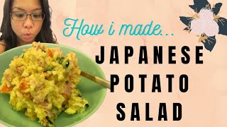 Making Japanese Potato Salad