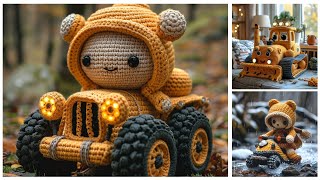 Cute crochet toys transport (share ideas) #crochet #knitted #toy #design