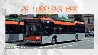 Linia 28 MPK Rzeszów (cały przejazd) Solaris Urbino 12 electric