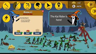 Mission 43 KAI RIDER IS HERE!!! Stick War: Legacy Mission 43 Hard-Insane difficulty