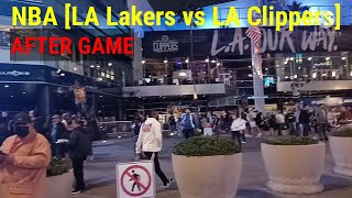 After GAME l March 2022 l Crypto Arena l LA Lakers vs LA Clippers l Los Angeles l California