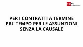 Come varia il contratto a termine dopo la conversione in legge del Decreto Lavoro