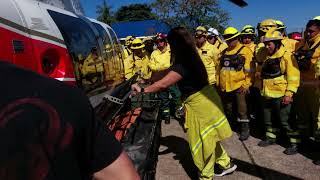 CAPACITACIÓN SOBRE MANEJO DE FUEGO CON MEDIOS AÉREOS, EN SANTA CATALINA