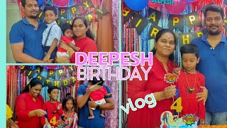 Deepesh 4birthday celebration vlog#birthdaycelebration  #4thbirthday #spidermantheme #cake #birthday