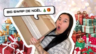 J’OUVRE L’ÉNORME COLIS SURPRISE DE MA SŒUR !! SWAP DE NOËL !