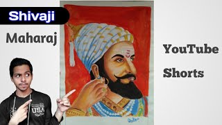 #shivajimaharaj | shivaji maharaj painting | drawing of Shivaji Maharaj | #shorts #youtubeshorts