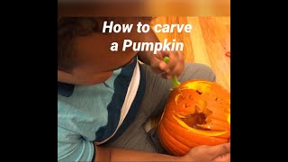 How to carve a pumpkin l Halloween Pumpkin l Beginners l Easy