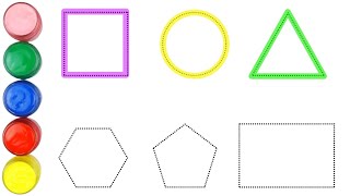 Learn Shapes and Colors For Kids | Learn English Geometric Shapes | How to Draw  Geometric Shapes