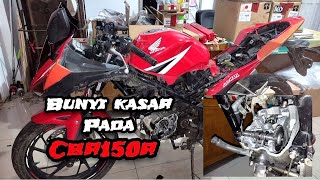 cara mengatasi bunyi kasar pada motor cbr150r, cb150r, sonic, supra gtr