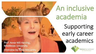 Inclusive academia 6 - Supporting early career academics