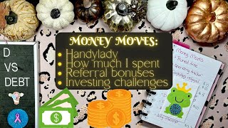 Money moves: how much I spent, referrals, savings challenge, interest, & adventures in landscaping