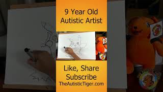 9yo Autistic Savant Draws - Pikachu and Mimikyu | Pokemon #shorts