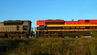 KCS 4000 crossing PGBT into Plano, Tx. 10/16/2011 ©