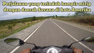 Motovlog ke dataran tinggi Kiram yang perjalanannya hampir mirip dengan daerah savana dikota Amerika