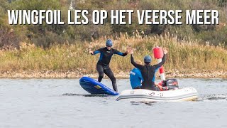 Eerste Wingfoil les op het Veerse Meer