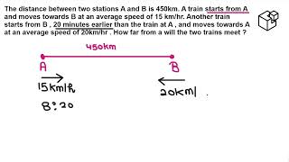 The distance between two stations A and B is 450km. A train starts from A...#mathematics #youtube