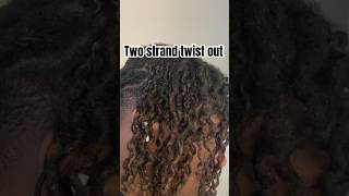 Two strand twist out