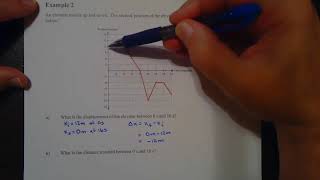 Displacement & Distance Traveled Using Position Graphs