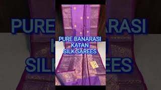 DURGA POOJA AND WEDDING COLLECTIONS/KATAN SILK SAREES/PURE BANARASI/BEAUTIFUL COLOURS #shortvideo