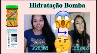 Hidratação BOMBA - Cabelos macios e brilhantes + Contei sobre o corte químico que tive.