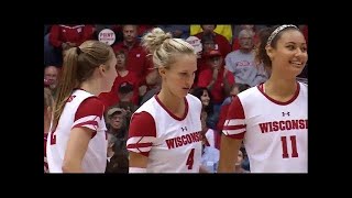 Wisconsin vs Lipscomb Volleyball 2017 (Sep 7)