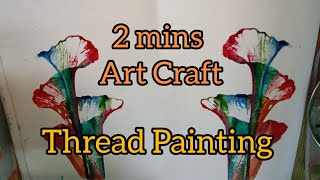 Abstract Floral Art#thread #painting #drawing #easy#art#artwork #craft #love #flowers #flower #lover