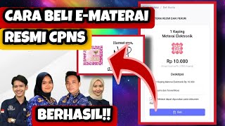 Cara Beli E Materai Online Di Situs Resmi CPNS 2024 || Cara Mendapatkan E Materai Resmi Untuk CPNS