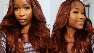 IN MY RED HAIR ERA | Start To Finish Frontal Wig Install | UNICE HAIR