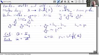 Vadim Kaimanovich - Mini-course. Self-similarity of groups and random walks