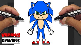 How To Draw SONIC 3 - The Hedgehog 3